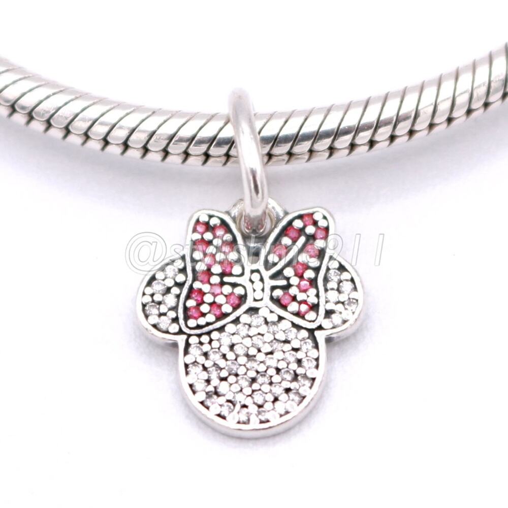 Authentic Pandora Disney Sparkling Minnie Icon Pendant